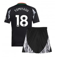 Maglia Calcio Arsenal Takehiro Tomiyasu #18 Seconda Divisa Bambino 2024-25 Manica Corta (+ pantaloncini)